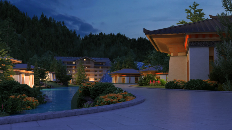 Hotel Model 3D .c4d .max .obj .3ds .fbx .stl .blend 