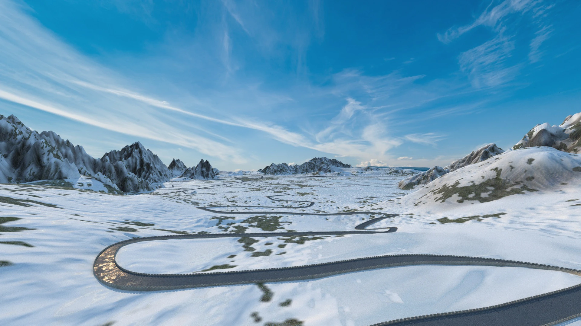 Highway 3D Model .c4d .max .obj .3ds .fbx .stl .blend