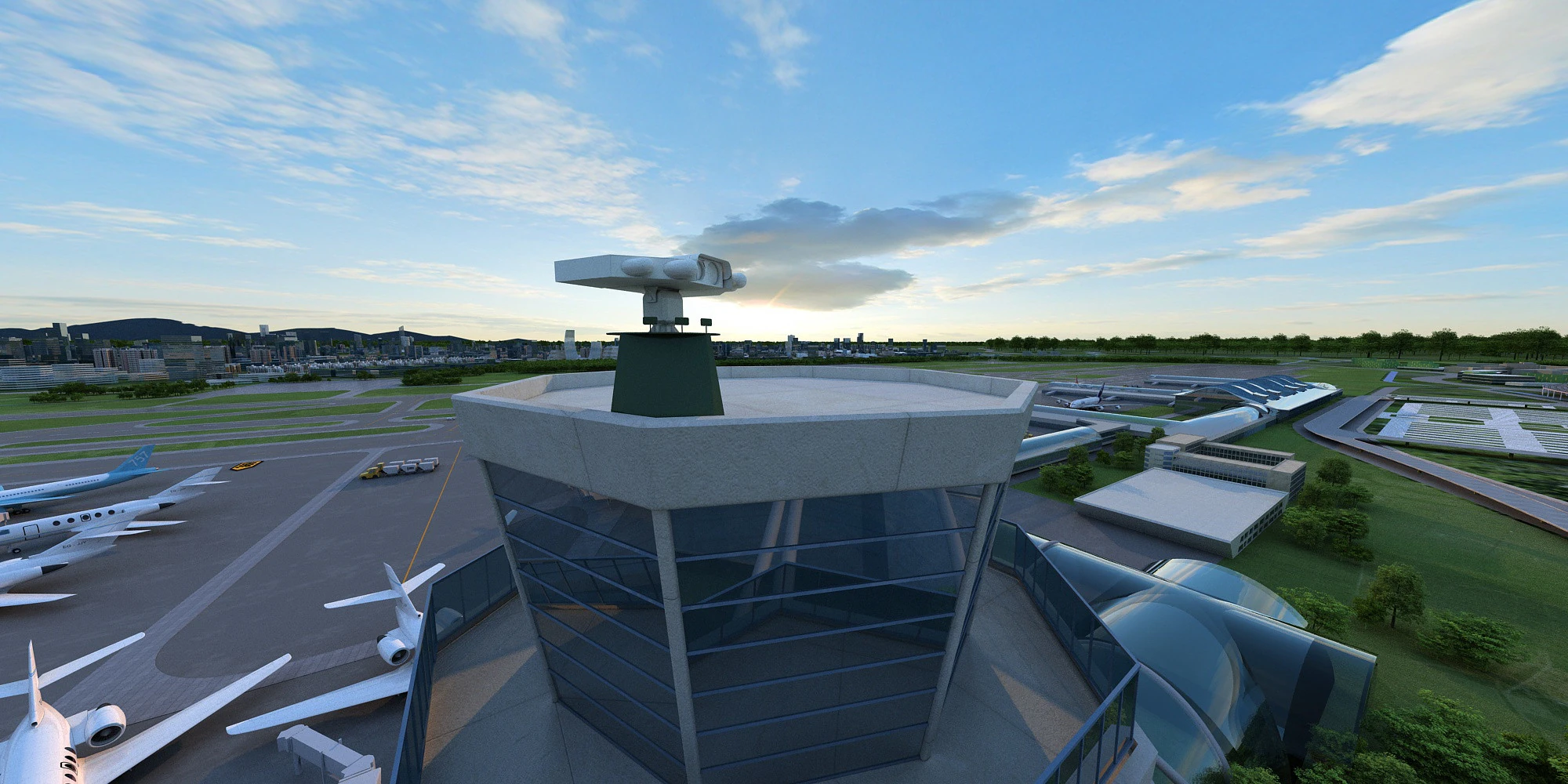 Airport 3D Model .c4d .max .obj .3ds .fbx .stl .blend 