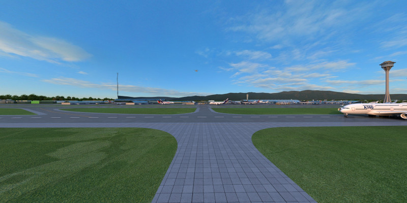 Airport 3D 모델 .c4d .max .obj .3ds .fbx .stl .blend 