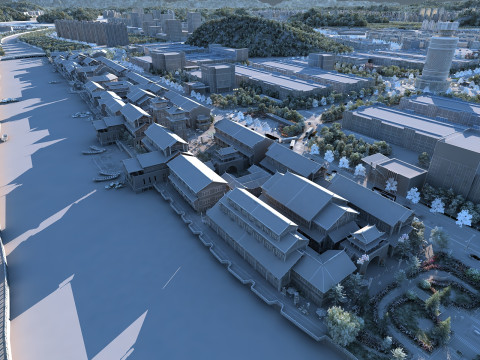 Ancient town Modèle 3D