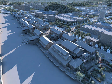 Ancient town 3D Model