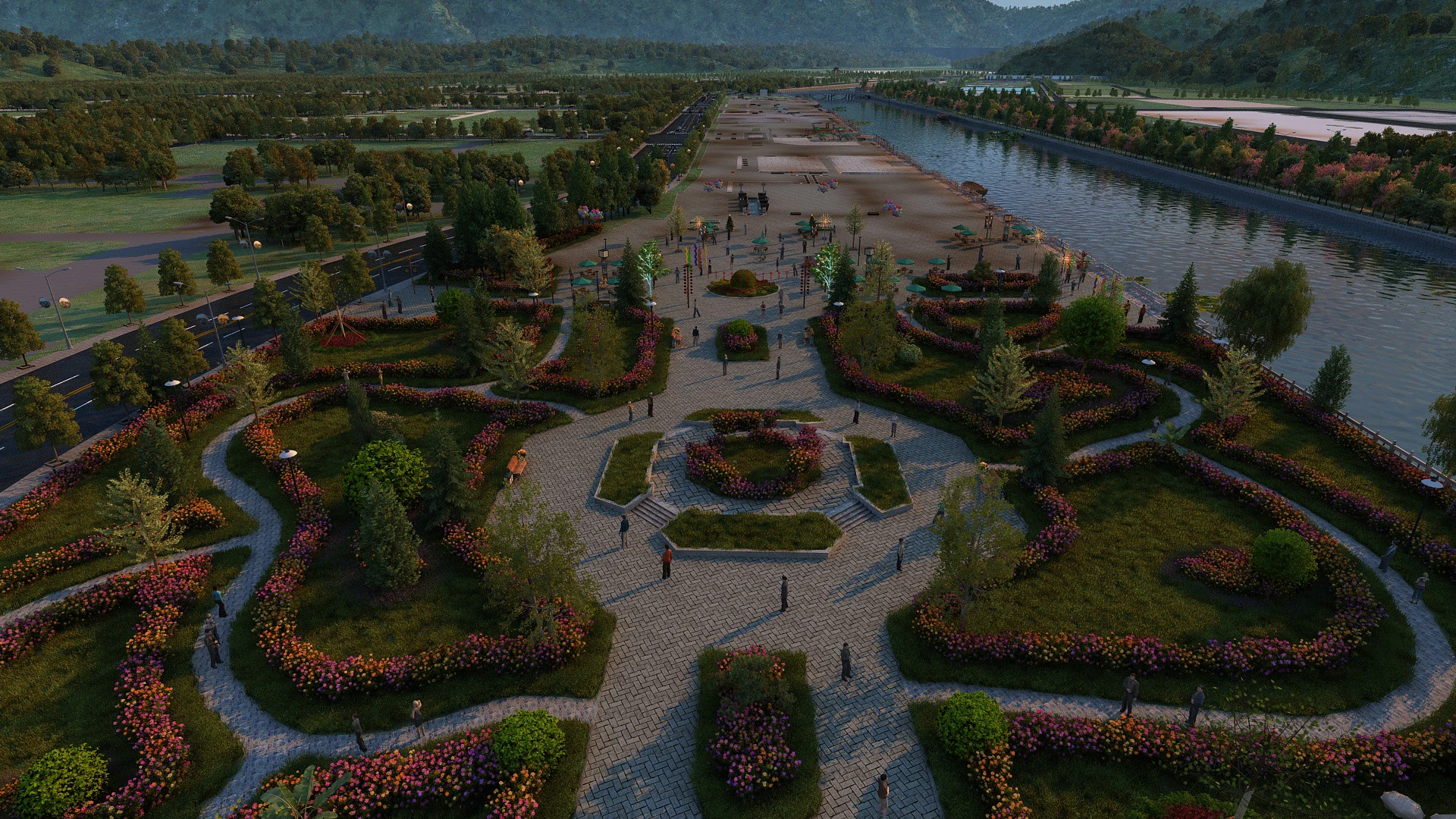 Ancient town 3D Model .c4d .max .obj .3ds .fbx .stl .blend 