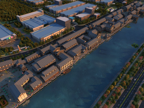 Ancient town 3D-Modell