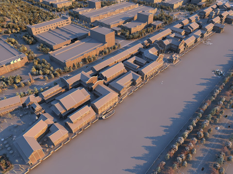 Ancient town 3D-Modell