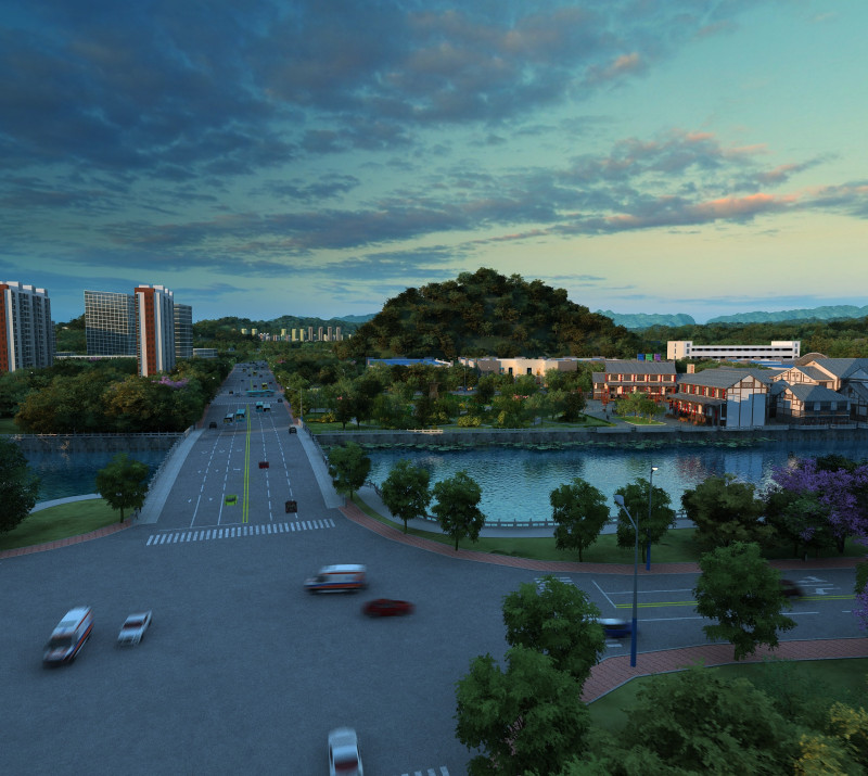 Small town 3D मॉडल .c4d .max .obj .3ds .fbx .stl .blend 