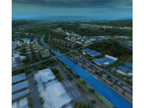 Small town 3D मॉडल
