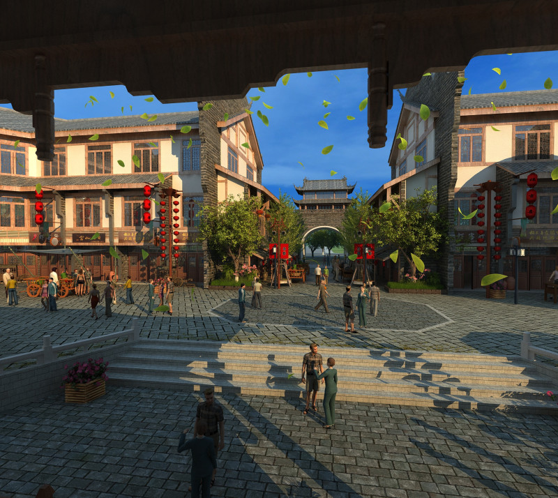 Ancient city 3D 模型 .c4d .max .obj .3ds .fbx .stl .blend 