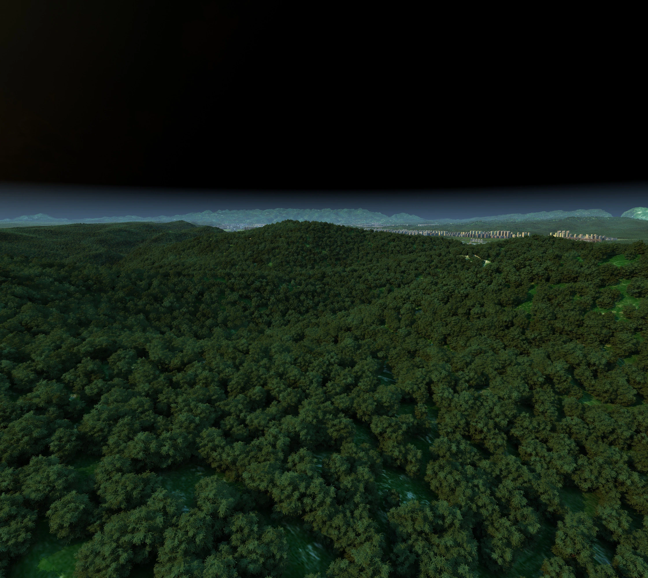 Small town 3D Model .c4d .max .obj .3ds .fbx .stl .blend 