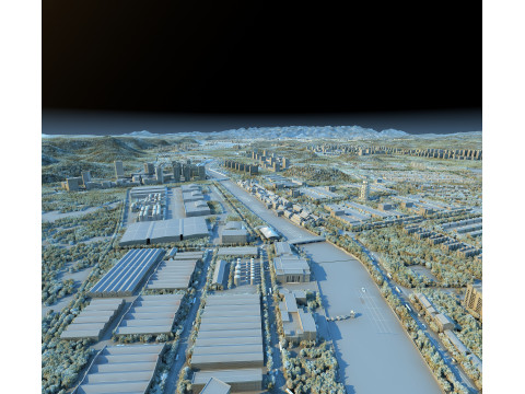 Small town 3D Model
