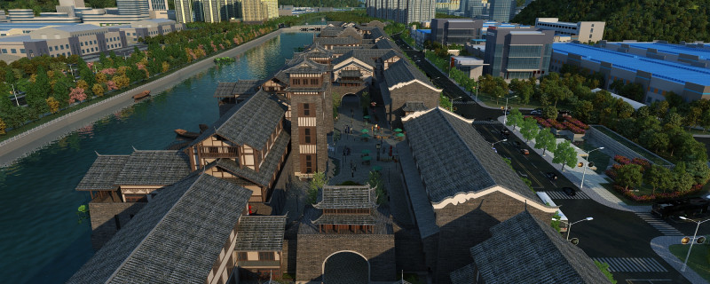 Small town Modelo 3D .c4d .max .obj .3ds .fbx .stl .blend 