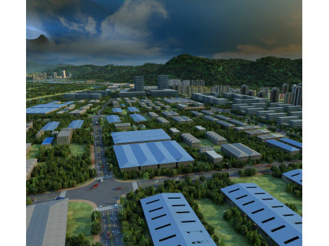Small town 3D Model