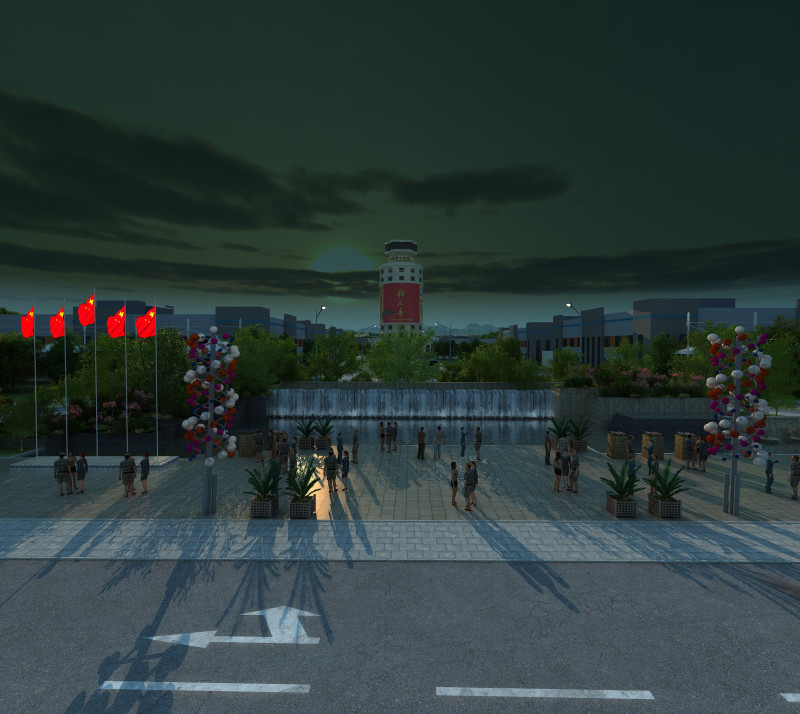 Small town 3D-Modell .c4d .max .obj .3ds .fbx .stl .blend 