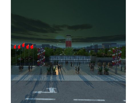 Small town 3D Model