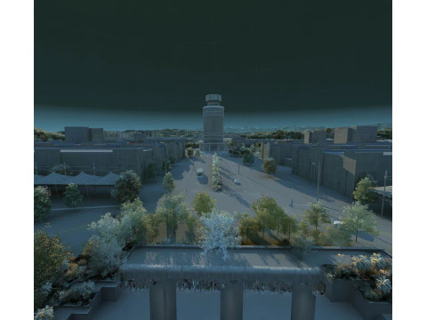 Small town 3D Model