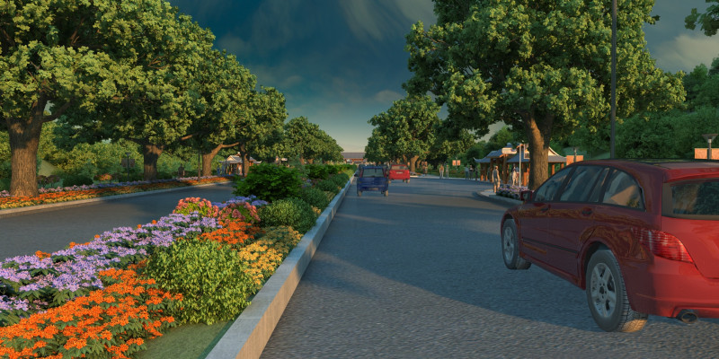 Ancient town 3D Модель .c4d .max .obj .3ds .fbx .stl .blend 