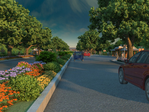 Ancient town Model 3D