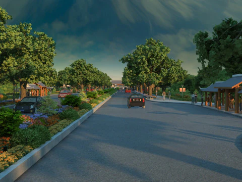 Ancient town 3D Model