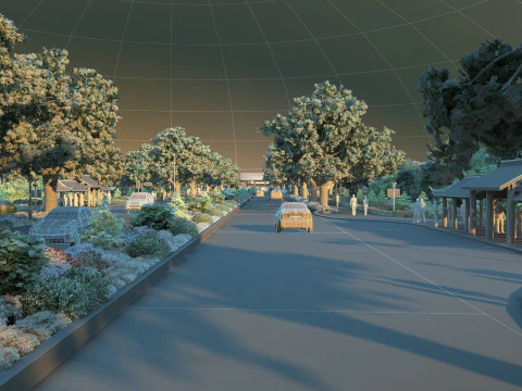 Ancient town 3D Model