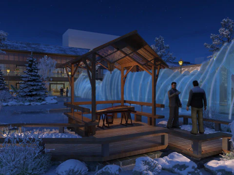 Sneeuw tafereel 3D Model