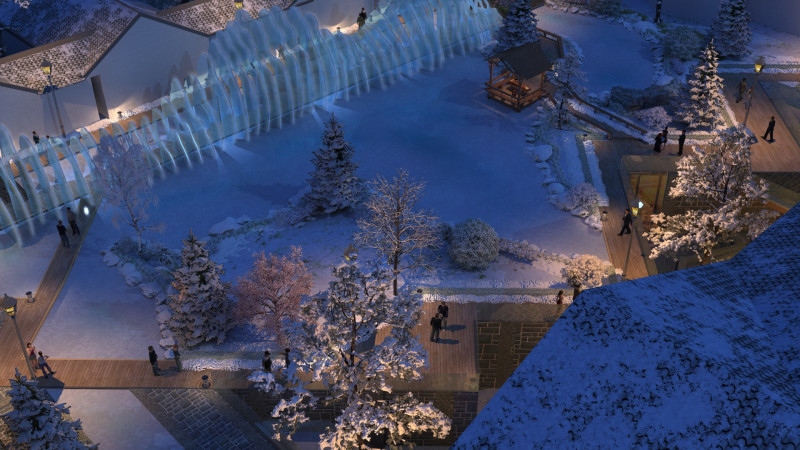 Snow scene 3Dモデル .c4d .max .obj .3ds .fbx .stl .blend 