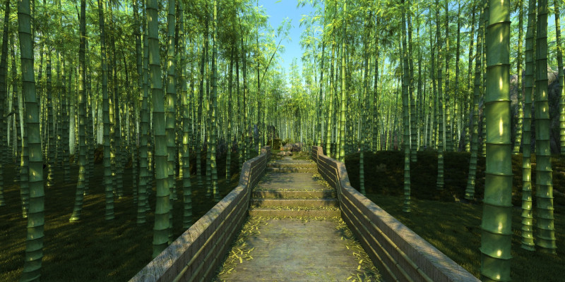 Bamboo forest 3D Модель .c4d .max .obj .3ds .fbx .stl .blend 