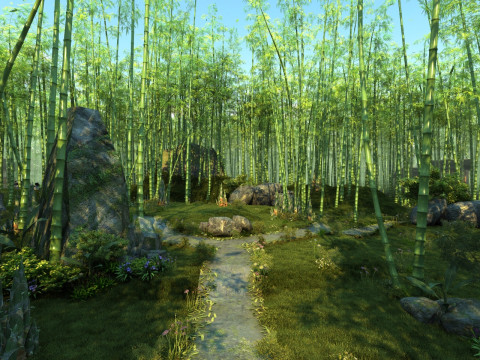 Bamboo forest 3D Модель