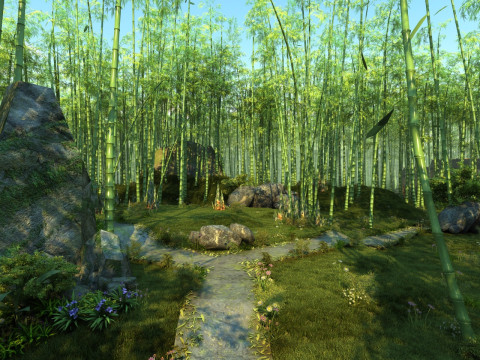 Bamboo forest 3D Модель