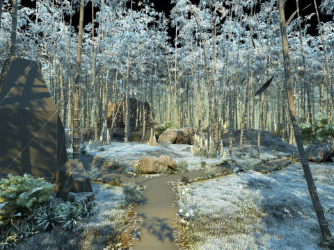 Bamboo forest 3D Model