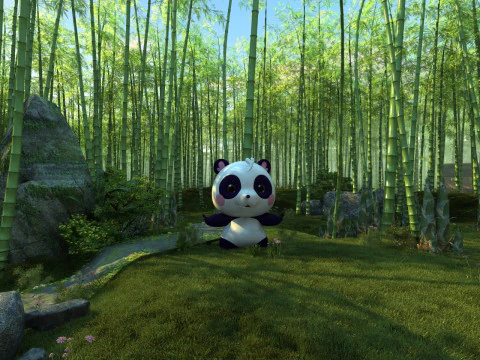 Бамбуковий ліс 3D Модель