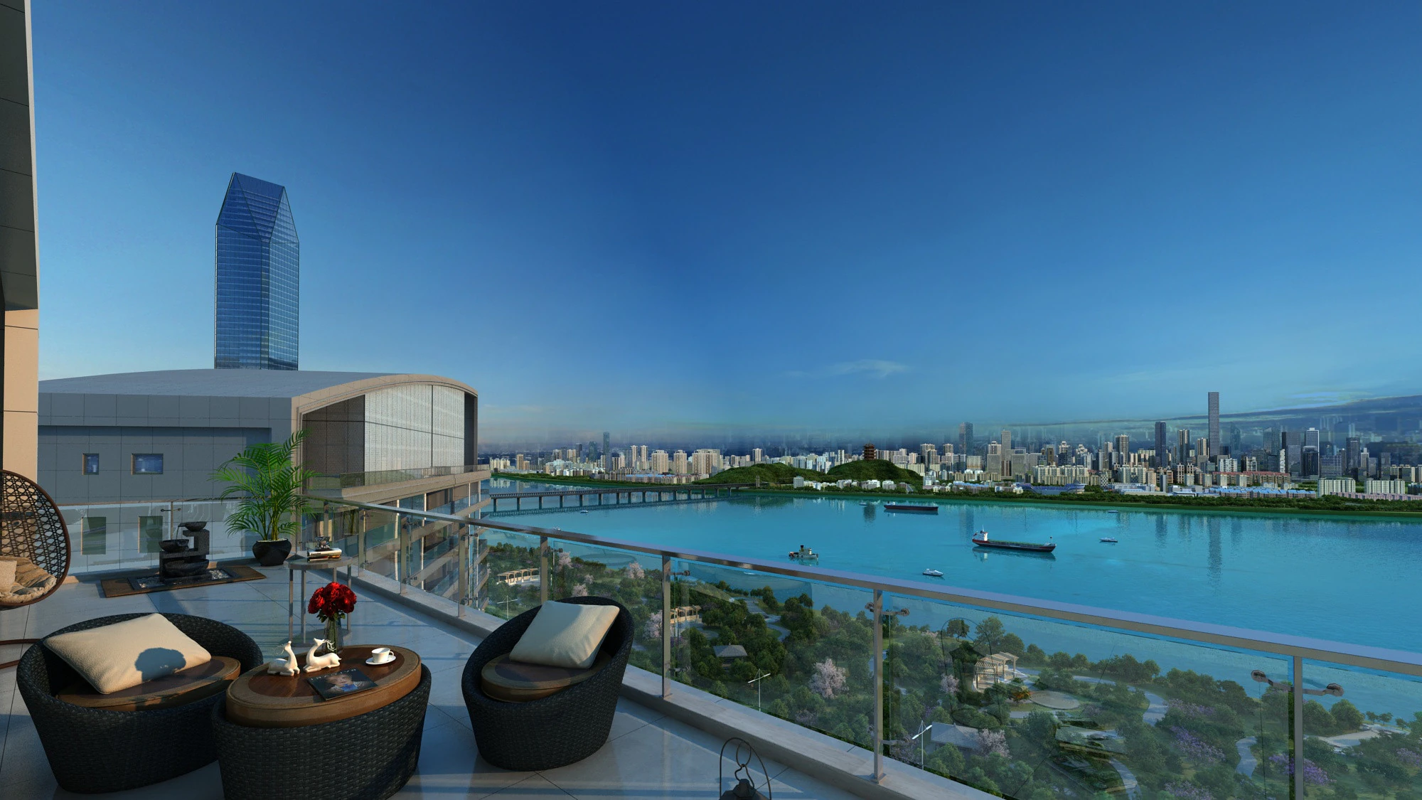 Balcony 3D Model .c4d .max .obj .3ds .fbx .stl .blend