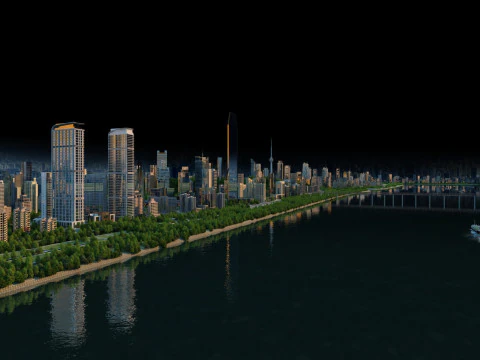 City building 3D Model