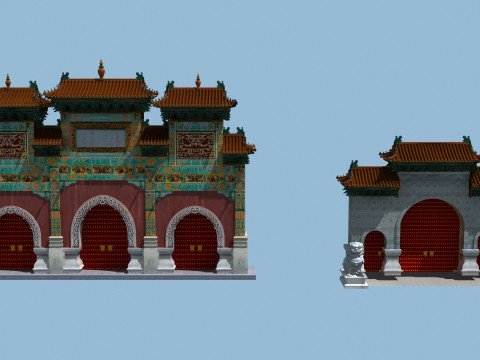 Country gate Modelo 3D