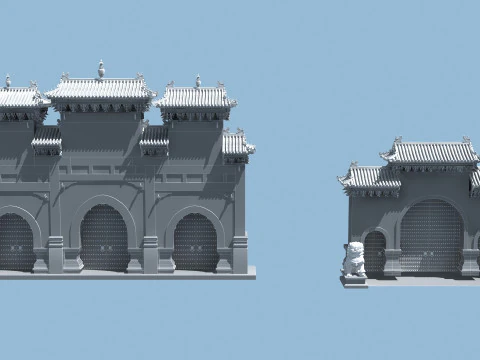 Country gate 3D Model