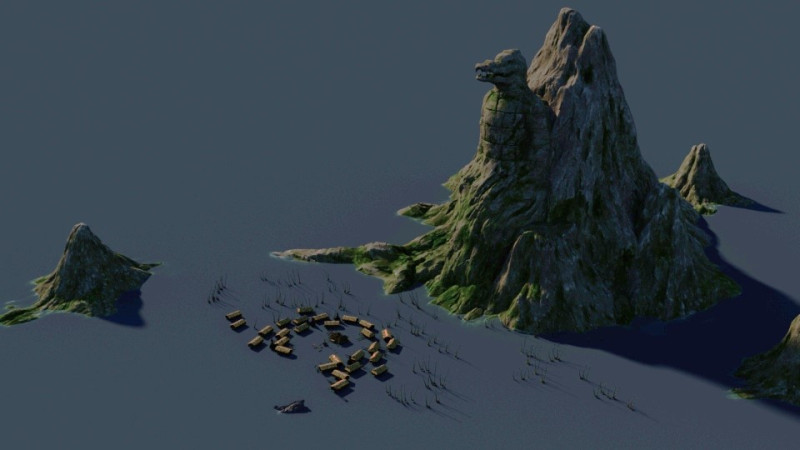 Pearl Island Model 3D .c4d .max .obj .3ds .fbx .stl .blend 