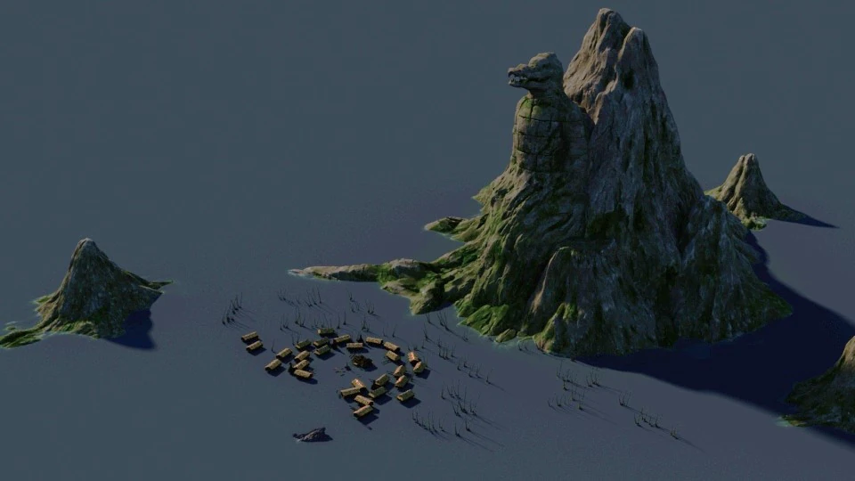 Pearl Island 3D Model .c4d .max .obj .3ds .fbx .stl .blend 