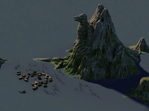 Pearl Island 3D Model
