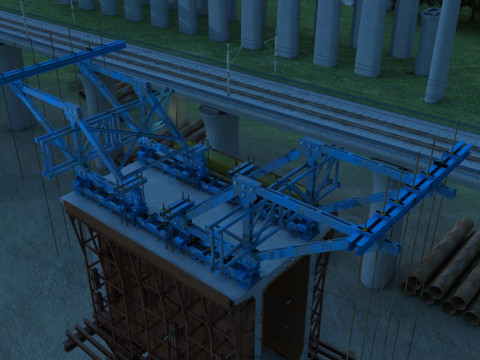 Build a bridge 3D मॉडल