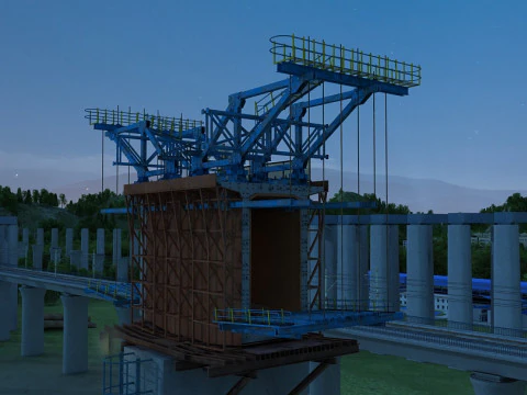 Build a bridge 3D Model