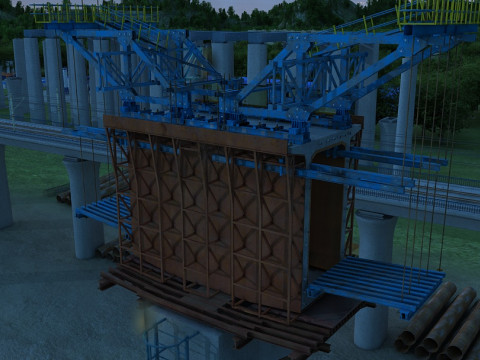 Build a bridge 3D Model