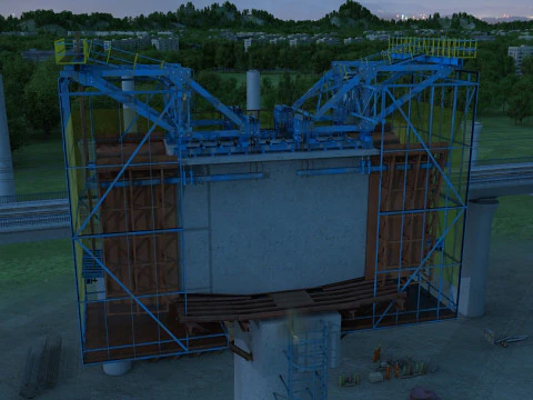 Build a bridge 3D Model