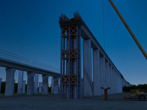 Build a bridge 3D-Modell