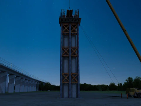Build a bridge 3D Model
