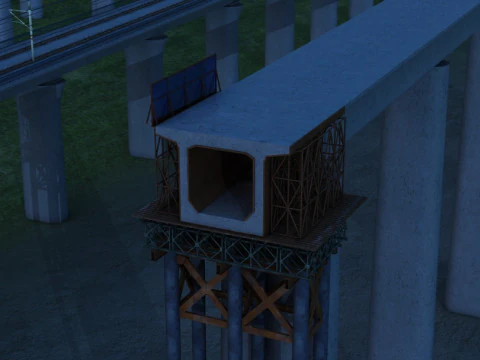 Build a bridge 3D Model
