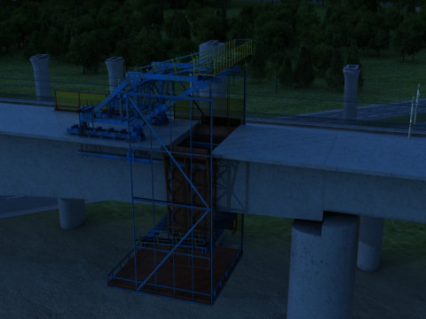 Build a bridge 3D 모델