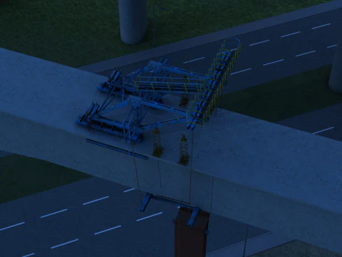 Build a bridge 3D Model