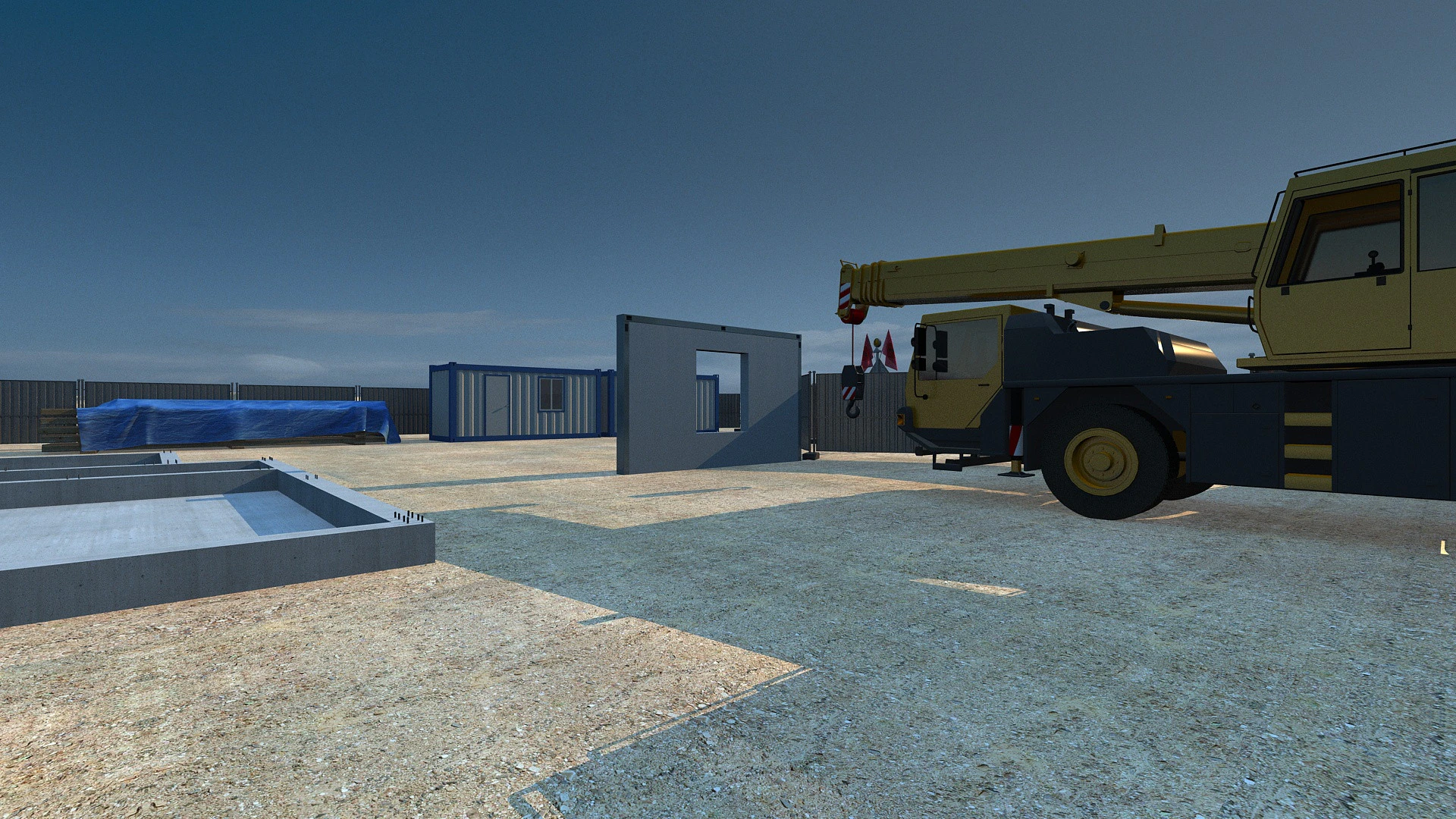 Construction site 3D Model .c4d .max .obj .3ds .fbx .stl .blend 