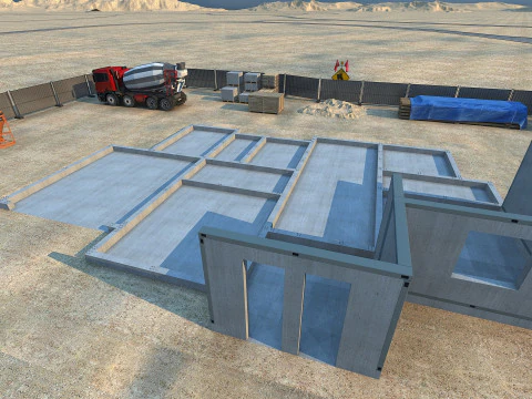 Construction site 3D Model