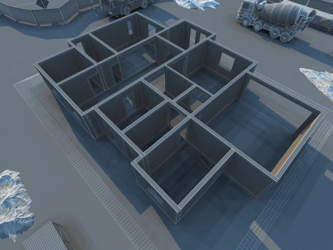 Construction site 3D Model