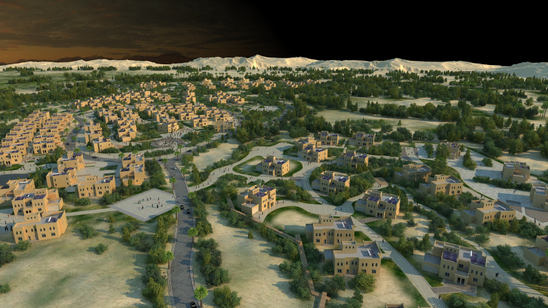 Desert city 3D 모델 .c4d .max .obj .3ds .fbx .stl .blend 